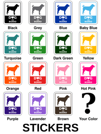 Dog On Board Stickers